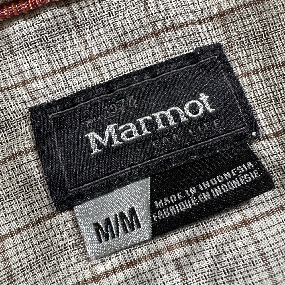 Marmot for Life Button Up Front Short Sleeve Casual Shirt Mens Medium M - Picture 3 of 8